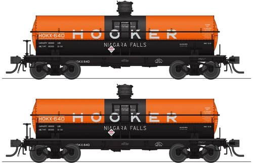 Broadway Limited Ho Gauge #10356 6000 galones tanque gancho productos químicos paquete de 2 ~ NUEVO | Condition: New