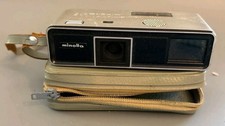 Vintage Minolta-16 Model P Subminiature Spy Camera 16mm Film w/ Case Untested