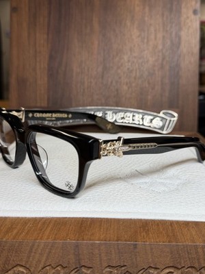 Chrome Hearts Vagillionaire II Glasses Black/Gold   Diamond  