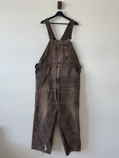 Vtg Carhartt Double Knee Overalls Size 40x28 Workwear