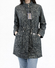 Woolrich parka verde nero donna cappotto corto giacca giacca giacca anorak outdoor de 34 xs nuovo
