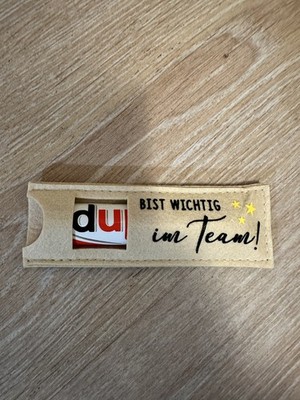Geschenk filztasche Duplo bist wichtig im Team
