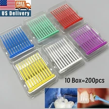 200pcs Dental Applicator Bonding Stick Tooth Crown Veneer Porcelain Adhesive Tip