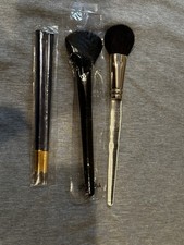 Makeup Brushes Lot - One Lancome, one Clarins, two Est e Lauder