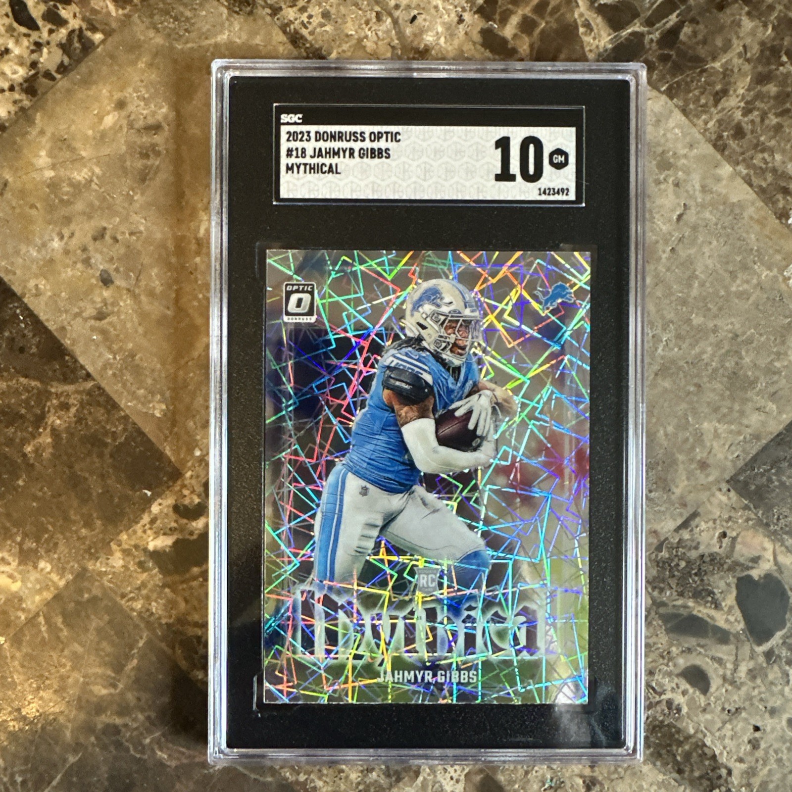 2023 Donruss Optic Jahmyr Gibbs Mythical