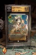 DISNEY LORCANA EN 9-FABLED ENCHANTED 223 PONGO DETERMINED BGS 9.5