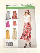 Pattern Skirt Simplicity Slimming 1807 K5 Uncut Size 8-16 Women's Square Dance