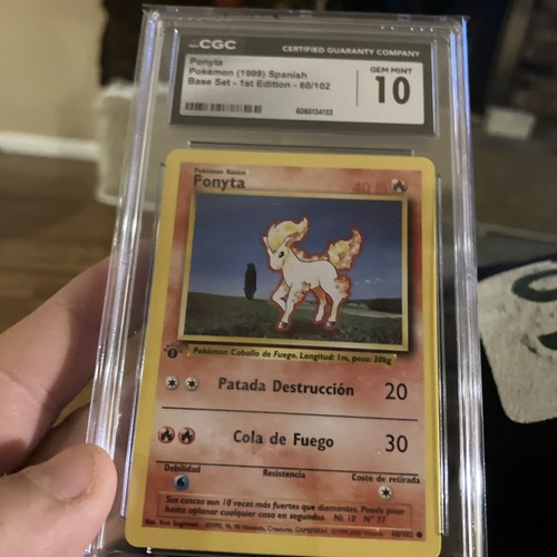 Ponyta (1st Edition) graded CGC 10 for sale on eBay