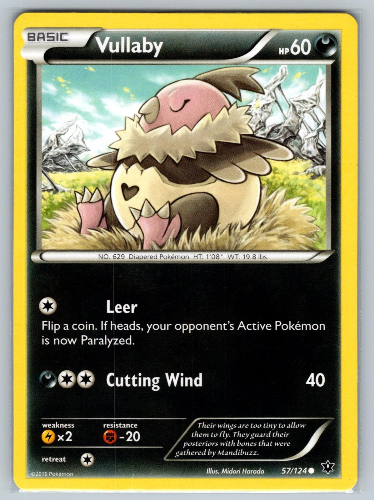 Vullaby 57/124 Common Fates Collide Pokemon Lightly Played