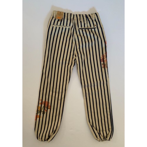 Scotch and Soda R’Belle Blue Ivory stripe floral Painted jogger pants 8 kids - Picture 9 of 9