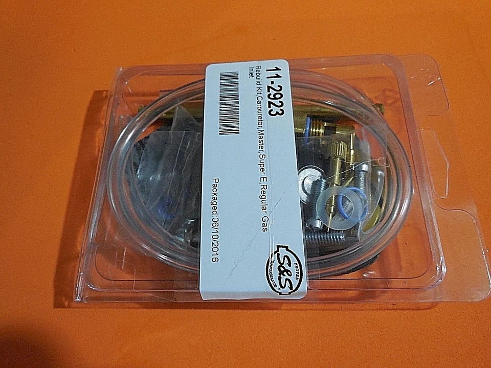 S&S Master carb Rebuild Kit Super E Carburetor w/ 90° Swivel Inlet 11-2923 - Image 2 of 4