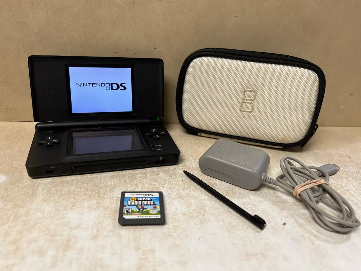 Nintendo DSi System Black with Super Mario Game! Works Great!