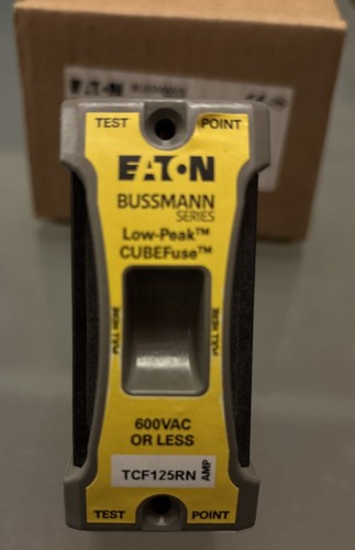 Eaton Time Delay Fuse 125RN 600 Vac Busman Series Cube Fuse Brand New (boxed) - Picture 1 of 5