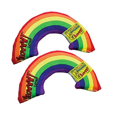(2 Pack) Yeowww Catnip Toy, Rainbow 6'' 