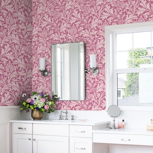 William Morris Floral Peel and Stick Wallpaper Removable Contact Paper - Picture 4 of 15