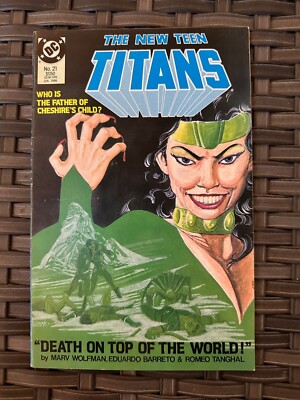 The New Teen Titans #21  Comic Book  1st App Lian Harper(Cheshire Cat)