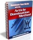 Article Domination Method – A Step-by-Step Approach To Targeted Website (EBook)