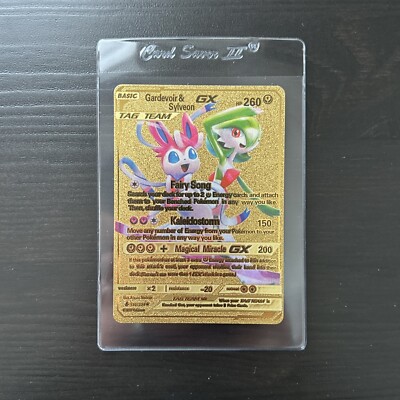 Pokémon Tag Team Gardevoir & Sylveon GX Gold Foil Card Fan Art | eBay