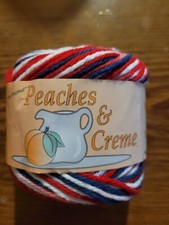 New Peaches Cream skein 100 Cotton Yarn Ombres - Yankee Doodle 162