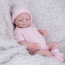 11'' Reborn Baby Doll Soft Full Body Silicone Newborn Real Lifelike Toddler Toys