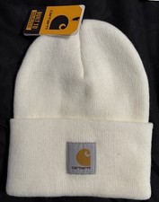 Carrhartt Cuffed Winter Hat Off White Ivory NWT, Beanie, One-Size Unisex