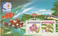1995 Singapore  95 Intl Stamp Exh Orchids Series (6th Issue) MS MNH SG#MS817