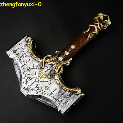 1:1 Resin God of War Ragnarök Thor Hammer Axe Hammer Game Cosplay