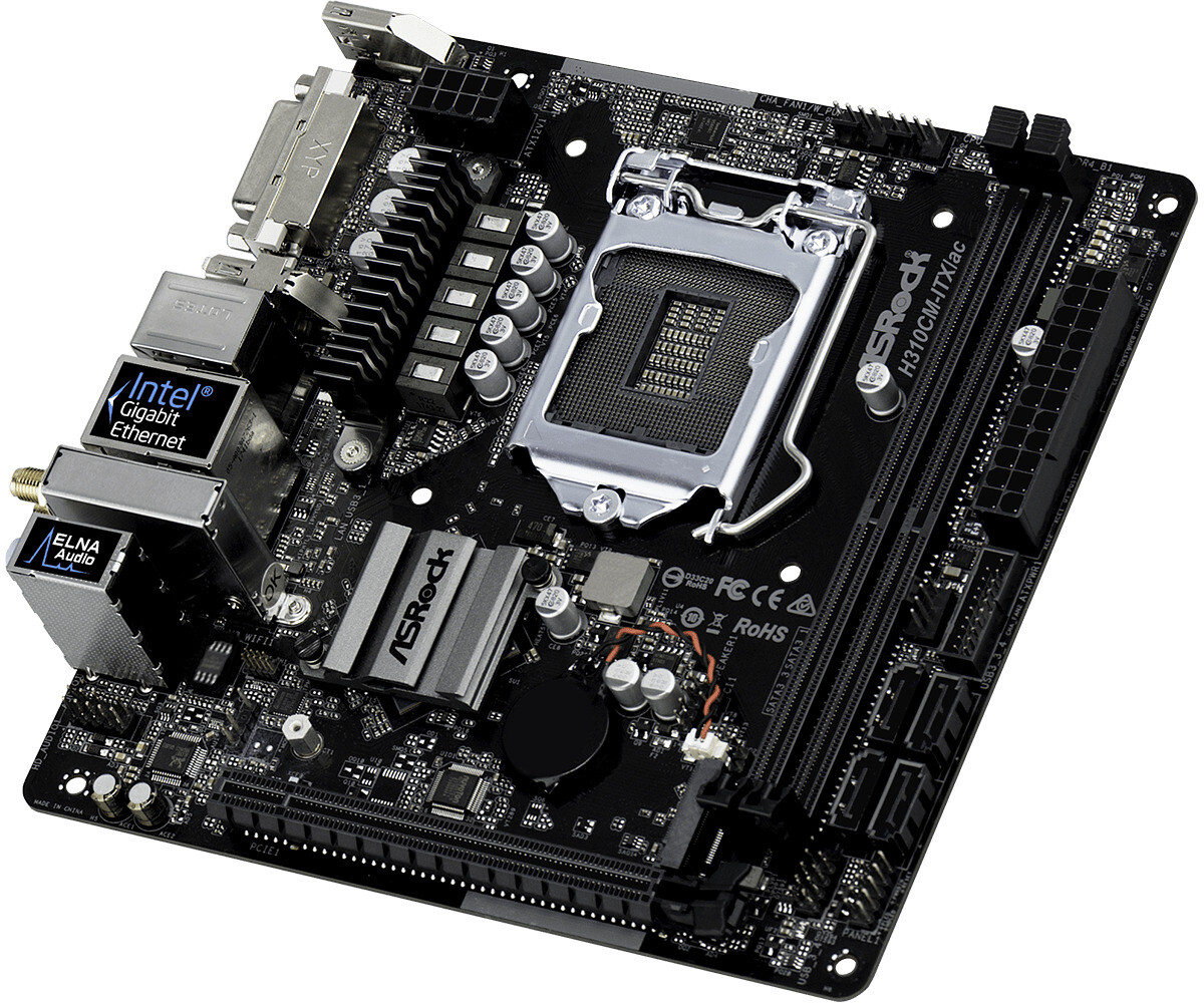 マザーボード H310CM-ITX/ac i3-8100 16GB ASRock > H310CM-ITX/ac