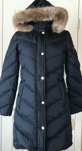 michael kors parka womens navy