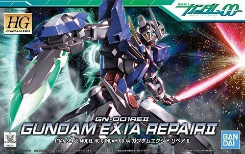 Bandai HG 1/144 GN-001REII GUNDAM EXIA REPAIR II Plastic Model Kit (Gundam 00)