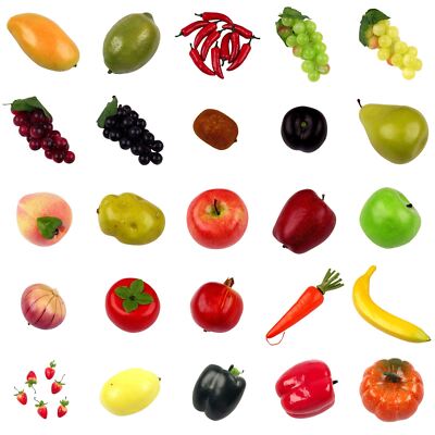 Premium künstliches Obst und Gemüse! Hochwertig gewichtet und handbemalt!