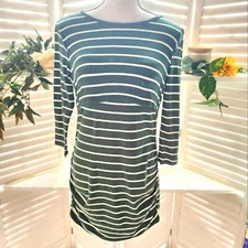 REBORN J  NEW THE ASHER TOP STRIPE GREEN MATERNITY NURSING TOP MULTIPLE SIZES