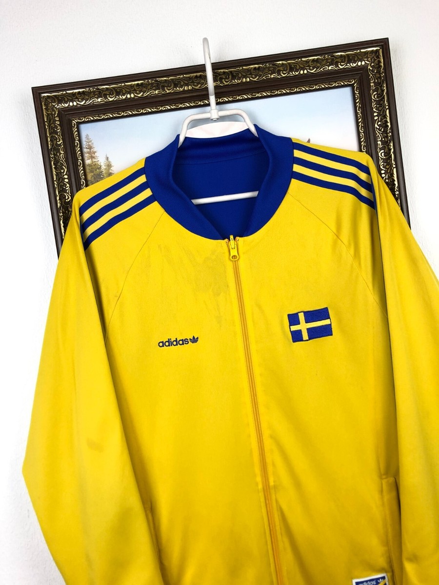 Adidas Sweden Football Jacket World Cup Soccer Track Top