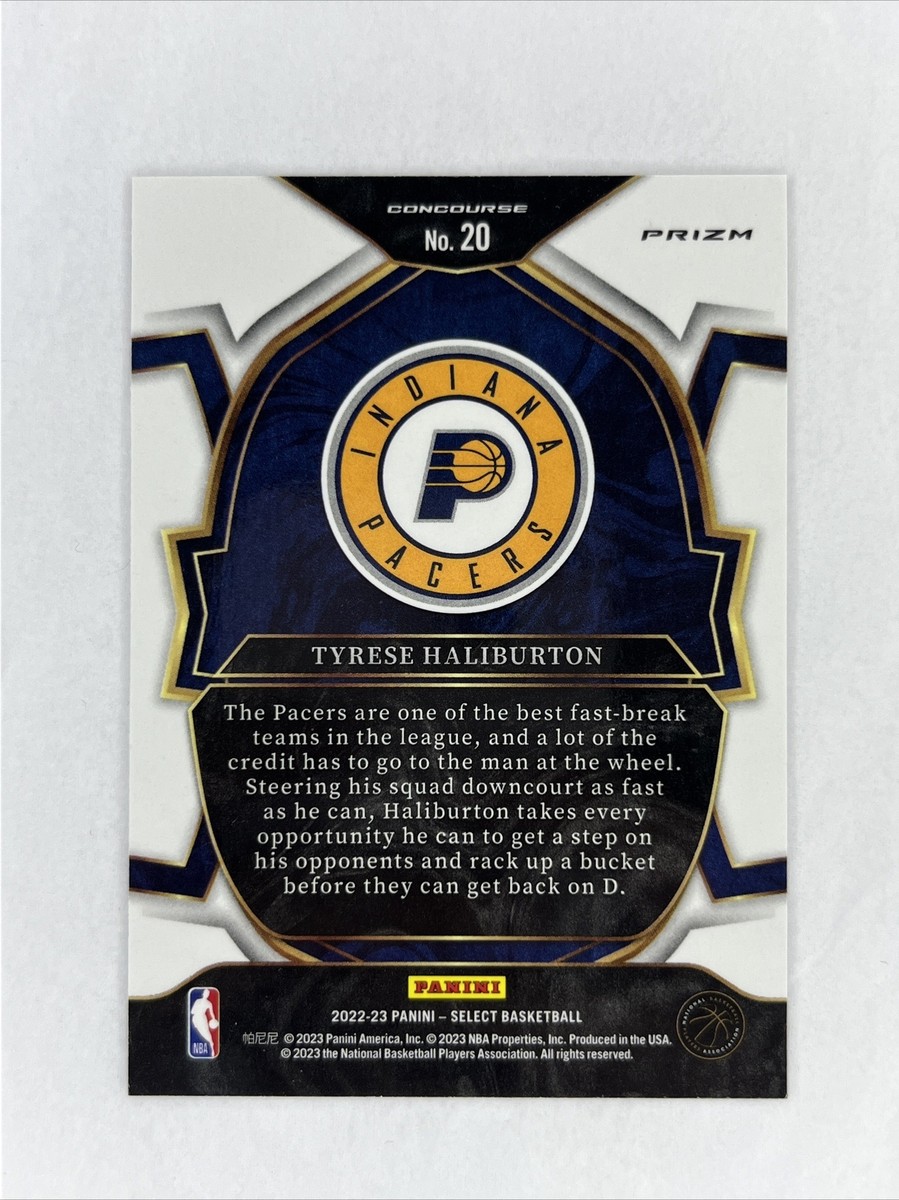 2022-23 Panini Select #20 Tyrese Haliburton Concourse Level Tri