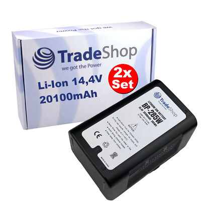 2x Li-Ion Akku 285Wh 20100mAh für Sony HDW-750CE HDW-790WSP HDW-F900H LMD-650