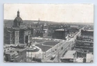 Peoria County Courthouse Illinois Aerial View Postcard Coca-Cola Sign VTG IL