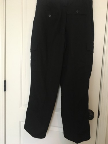 1 Pc David Taylor Men's Black Casual Cargo Pants Zip Button Size 38x29 - Picture 7 of 12
