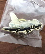 Vtg McDonald’s Pin Space Crew Shuttle Limited Edition NASA Enamel New & Sealed