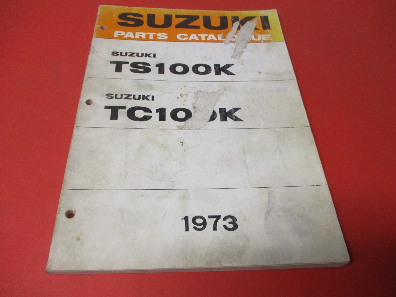 OEM ORIGINAL SUZUKI PARTS CATALOG MANUAL 1973 TS100 TC100