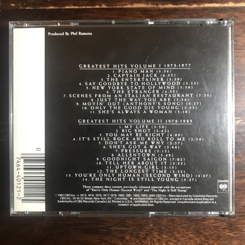 Billy Joel: Greatest Hits Volumes 1 & 2 CD (2 Disc) - Picture 5 of 5
