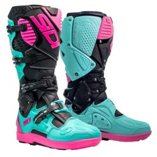 STIVALI SIDI CROSSFIRE 3 SRSBOOTS MOTO CROSS ENDURO NERO MENTA BLU ROSA TG 44
