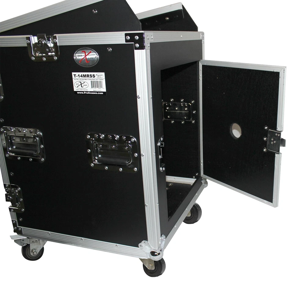 ProX T-14MRSS 14U Rack x 10U Mezclador Superior DJ Combo Estuche de Vuelo idjnow Foto 3 de 4