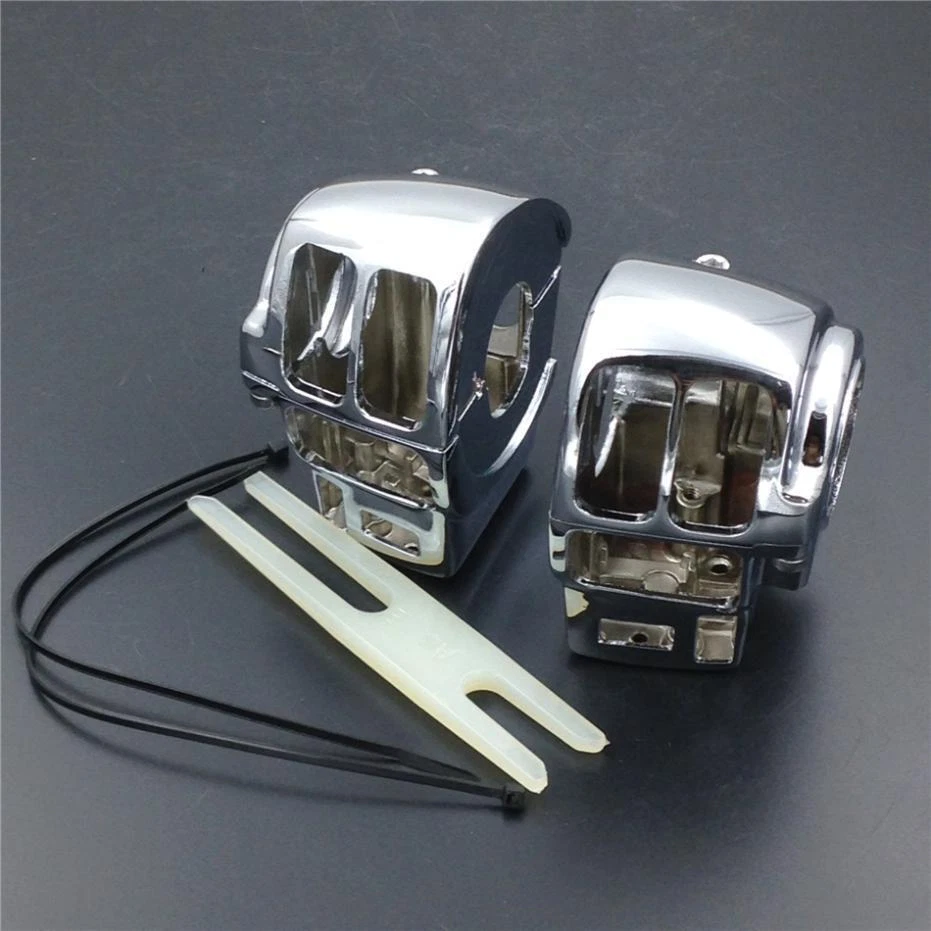 Chrome Switch Housing Cover For Harley Road King Electra FLHRCI FLTRH FLHTCUTG — 第 2/4 张图片