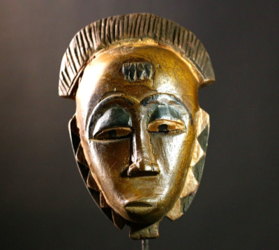 African Tribal Face Mask Wood Hand Carved Vintage Wall Hanging guro masks -4992