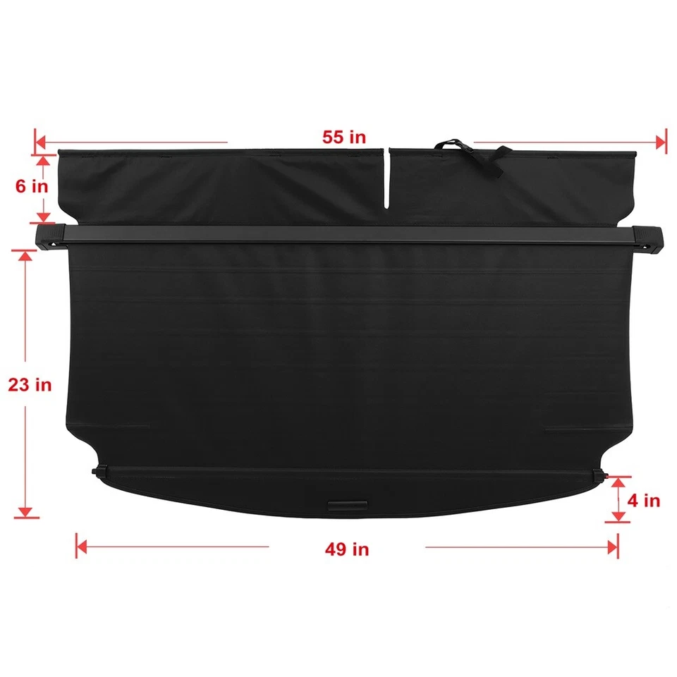 For Toyota RAV4 2006 2007 -2012 Tonneau Privacy Cargo Cover Shield Retractable Foto 2 de 4