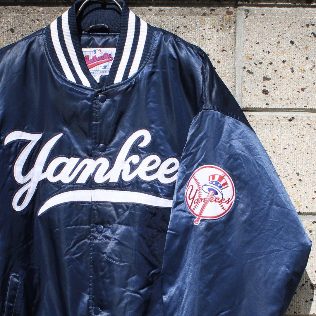 Starter York Yankees XL Stadium Jacket Navy Blue Embroidered MLB (Used)
