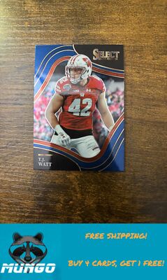 2022 Panini Select Draft Picks #132 T.J. Watt Blue (Retail Base)