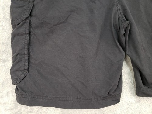 Chaps Shorts Men's 38 Black Explorer Hiking Cargo Trekker Nylon Stretch Flex - Picture 18 of 20