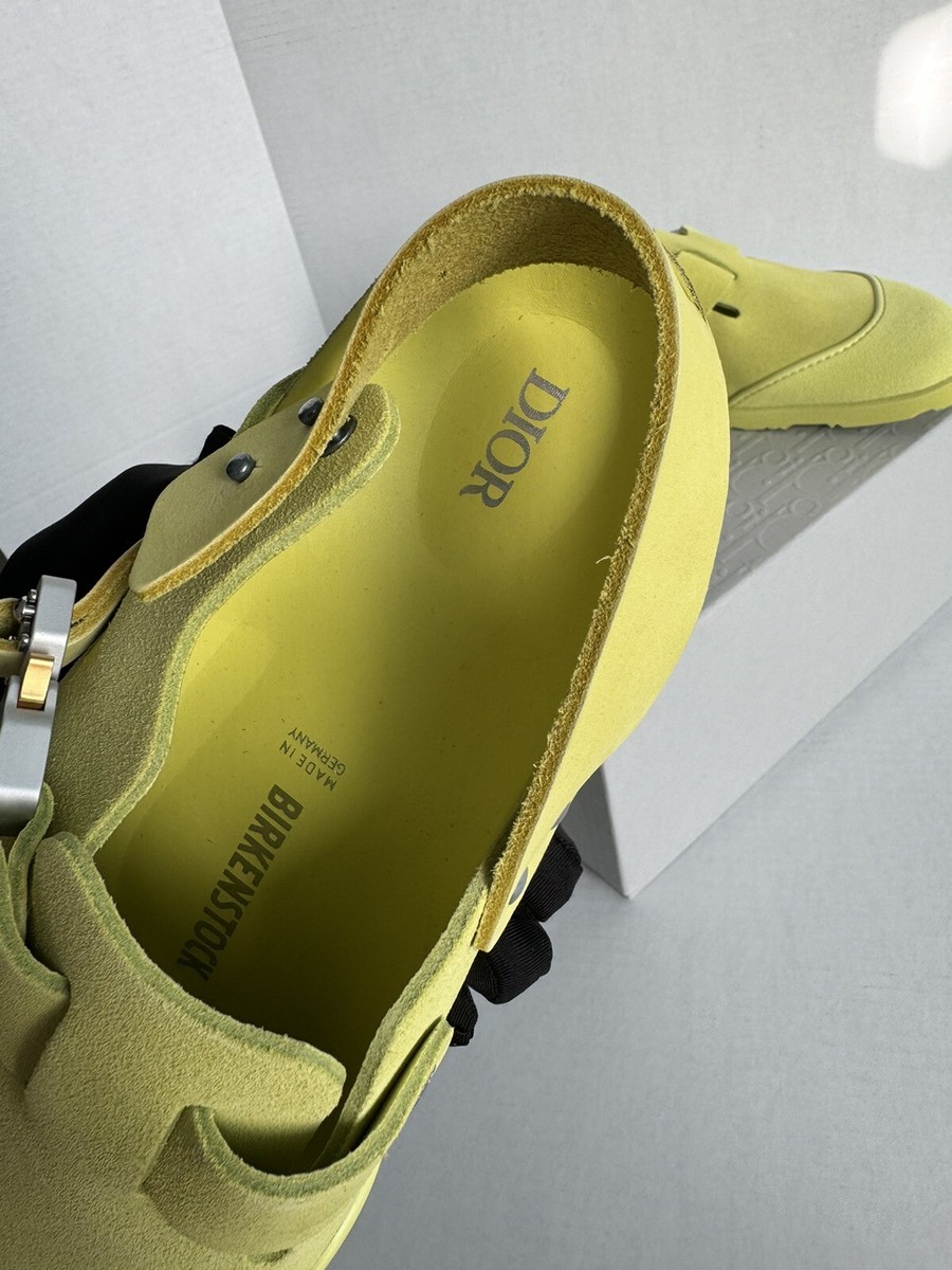 Dior x Birkenstock The Tokio Mule Limited Yellow NWT Size 42 | eBay