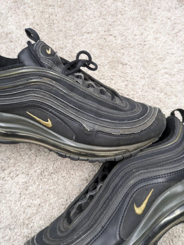 Nike для мальчиков молодежи 6,5 Y 6,5Y Air Max 97 BG BV0869-001 черный повседневные туфли кроссовки - Изображение 3 из 4